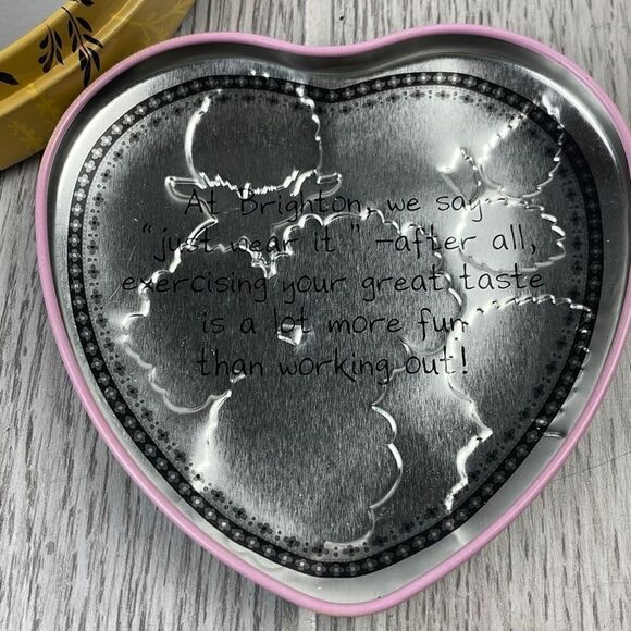 Brighton Blue floral Design Trinket Jewelry Gift Box - Picture 3 of 5